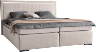 COLLECTION AB Boxspringbett 30 Jahre Jubiläums-Modell Athena, in H2,H3 & H4, wahlweise mit LED-Leiste