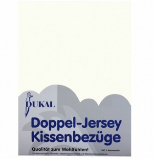 DUKAL Kissenbezüge aus hochwertigem Doppel-Jersey, 100% Baumwolle, (1 Stück), 40x40 cm, mit Reißverschluss, Made in Germany