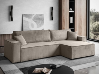 Lookway Ecksofa CARLO L-Form mit Lieferung bis in die Wohnung, mit Bettkasten und Schlaffunktion