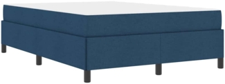 vidaXL Boxspringbett Blau und Schwarz 140 x 190 cm 3398863