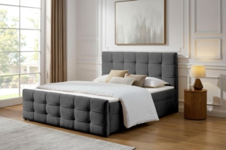 OTTO home Boxbett Lilienne inkl. Bettkasten und Topper, Liegefläche 180x200cm, erhältlich in der Größe 180x200 cm