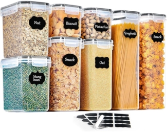 Vorratsdosen Set Aufbewahrungsbox Küche Luftdicht Plastik Deckel Nudeln Müsli