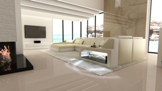 Sofa Dreams Wohnlandschaft Sofa Leder Ledercouch Arezzo U Form Ledersofa, U Form Couch