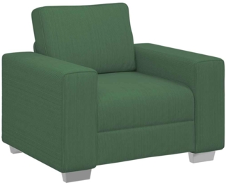 vidaXL Sessel Dunkelgrün 60 cm Cordstoff 4105190