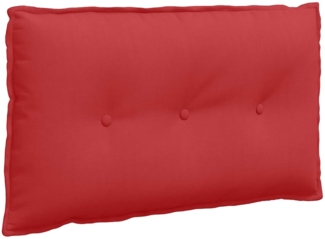 vidaXL Rückenkissen Rot 80 x 19 x 50 cm Stoff 42014713
