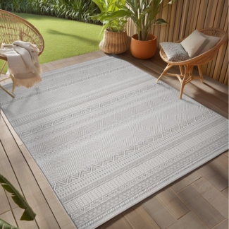 Teppium Teppich Ethno- und Tribal-Teppiche, Rechteckig, Höhe: 5 mm, Indoor Outdoor Teppich Wetterfest 3D Optik Wohnzimmer Küchen Terrasse