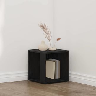vidaXL Eckregale Schwarz Eichen-Optik 33 x 33 x 34,5 cm Holzwerkstoff 862689