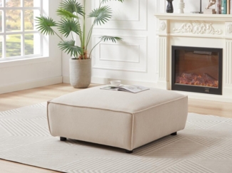 Vente-unique - Hocker - Cord - Beige - BORORE von PASCAL MORABITO