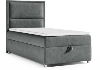 Best for Home Boxspringbett K11 SINGLE mit Bettkasten (Graphit 100x200)