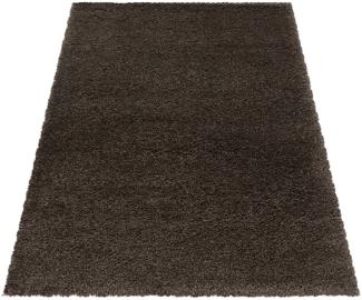 Soft-Shaggy Teppich FLUFFY BROWN 140 X 200cm Rechteck