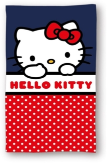 Hello Kitty Badehandtuch Strandtuch 70x140 cm aus Baumwolle – saugfähig & weich