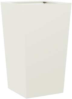 vidaXL Pflanzkübel Weiß 45x45x75 cm Stahl 851096