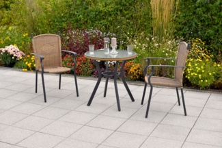 Roma Set 3tlg, Ø 70 cm, natur