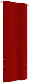 vidaXL Balkon-Sichtschutz Rot 80x240 cm Oxford-Gewebe 148543
