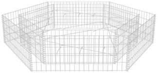 vidaXL Sechseckiges Gabionen-Hochbeet 200x173x40 cm 142536