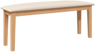 vidaXL Bank 110 cm Massivholz Gummibaum 4102603