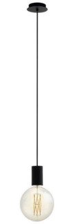 Eglo 98661 Pendelleuchte POZUETA Stahl schwarz E27 1X40W Ø12,5cm H:110cm dimmbar