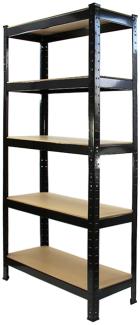 6 x Monster Racking T-Rax 75cm Lagerregal Schwarz