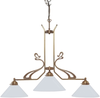 Deckenleuchte D43-25op+70op Berliner Messing