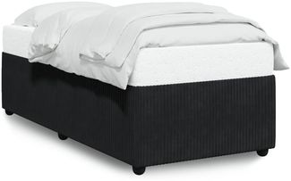 vidaXL Bettgestell ohne Matratze Schwarz 100x200 cm Samt 3284990