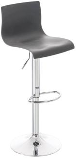 CLP Barhocker Hover Kunststoff mit Metall-Gestell,grau Metall in Chromoptik
