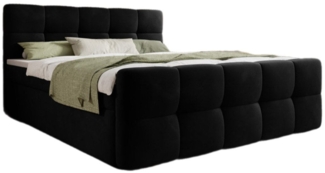 Luxusbetten24 Boxspringbett Cozy Samt, ohne Topper
