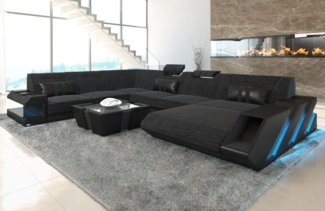 Sofa Dreams Wohnlandschaft Polster Stoffsofa Apollonia XXL Stoff Sofa Couch mit optionaler