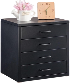 HollyHOME Schreibtisch Aktenschrank Organizer A4 Metall Schublade Schwarz