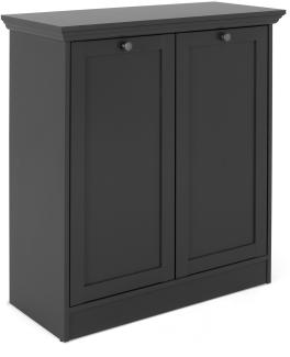 Kommode >Vitoria< in Anthrazit - 80x90x35cm (BxHxT)