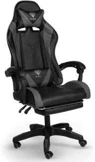 Gaming Stuhl Home Office Chair Racing Chefsessel Bürostuhl Sportsitz Büro Stuhl Schwarz/Grau