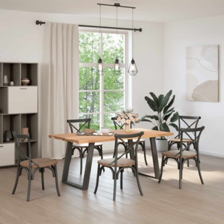 vidaXL Esstisch Hellbraun 180x90x74 cm Massivholz Eiche Rechteckig 3304160