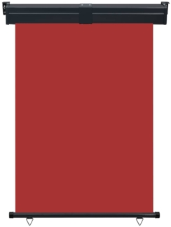 vidaXL Balkon-Seitenmarkise 125x250 cm Rot 48421