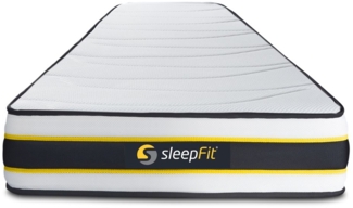 FLEXY Matratze 105x190 cm, Taschenfedern und Memory-Schaum, Härtegrad 4, Höhe: 22cm, 3 Komfortzonen