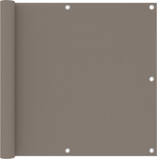vidaXL Balkon-Sichtschutz Taupe 90x600 cm Oxford-Gewebe 134991