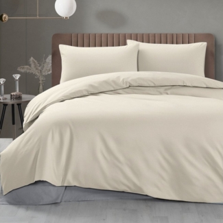 DecoHomeTextil Heimtextilmanufaktur Bettwäsche Set Bettgarnitur mit Reißverschluss Polycotton Uni