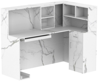 FUFU&GAGA Empfangstheke Empfangstheke mit 1 Schubladen und 1 Schrank, MDF, 140 x 80 x 120 cm