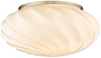 Halo Design No. 739523 Deckenleuchte Twist Opal Messing Antik 25cm