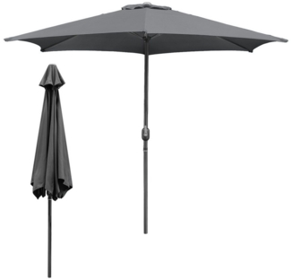 Clanmacy Sonnenschirm 3m/3.5m Sonnenschirm Gartenschirm UV40+ mit Handkurbel Terrassen