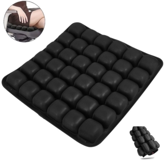 wohnTRAUM24 Stuhlkissen Reisekissen, Orthopädisches Sitzkissen für Autositz, Bürostuhl, Ergonomisches Ischias & Steißbeinkissen,Keine Notwendigkeit für Pumpen