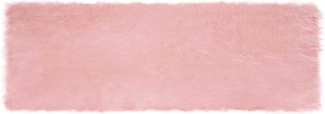 vidaXL Kunstschaffell Teppich Tafalla Rosa 80 x 250 cm Polyester 42021546