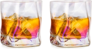 Whiskey Gläser Set 2 Stück Edel Rum Tumbler Weingläser ohne Stiel Männer Papa