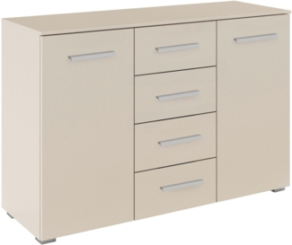 rauch Schubkastenkommode Sideboard Kommode Kombikommode KOLUNA mit Dekorfront (Breite 120 cm), vier große Schubladen, mit insgesamt 4 Einlegeböden MADE IN GERMANY