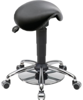 meychair Hocker 4149 A4-MED-TR-KL2-FG Rollen schwarz