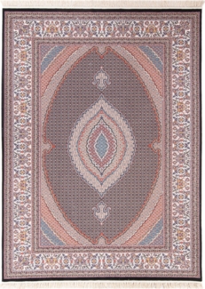 Morgenland Orientalischer Webteppich - Alhambra - rechteckig - 400x300 - Schwarz
