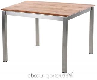 Tisch San Marino 98 cm (Recycled Teak Edelstahl)