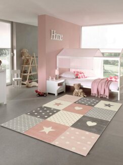 merinos Kinderteppich Pastel Kids 20339, rechteckig, Höhe: 13 mm, handgearbeiteter Konturenschnitt