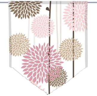 gardinen-for-life Scheibengardine Fleurs - spitzer Scheibenhänger