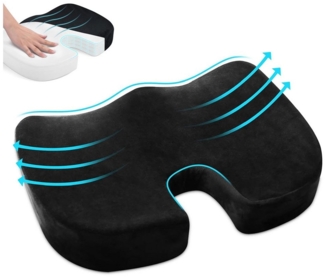 RWEUOQ Stuhlkissen Stuhlkissen Sitzkissen Autositz für Auto Ergonomisches Memory Foam, mit Trocken Abwischbarem Marker und Radiergummi für Party Karneval