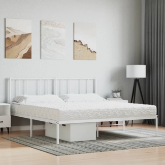 vidaXL Schaumstoffmatratze Weiß 200x210 cm Härtegrad H2 H3 4016637