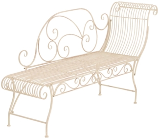 CLP nostalgische Gartenbank Karma aus Eisen nostalgisch,antik-creme